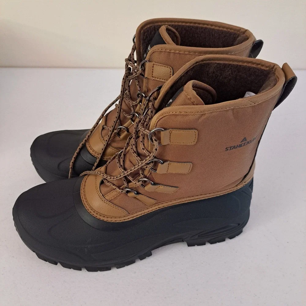 Staheekum Snow Boot Mens Size 13 Brown Insulated Waterproof -20F Rated 1260-798